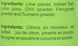 Lime pickle (Diced) Without Garlic 300g - grocerybasket.ca