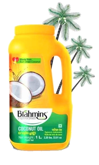 Brahmins Coconut Oil 1 Liter - grocerybasket.ca