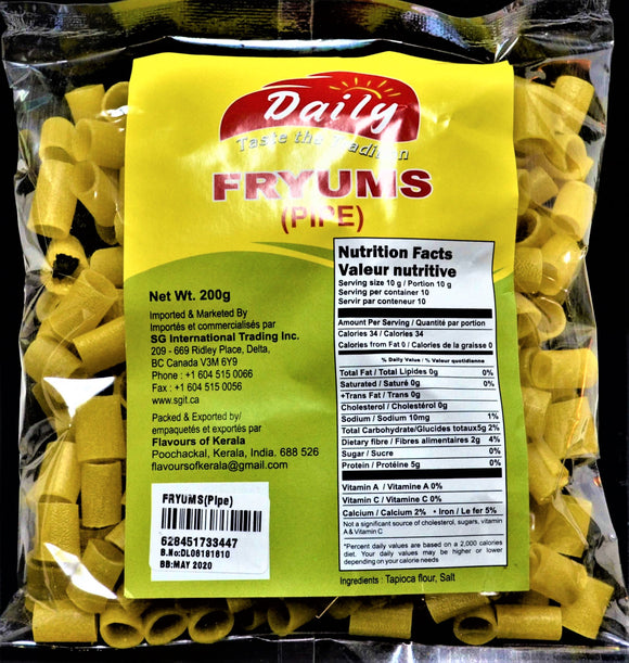 Fryums (Pipe) <br>200g - grocerybasket.ca