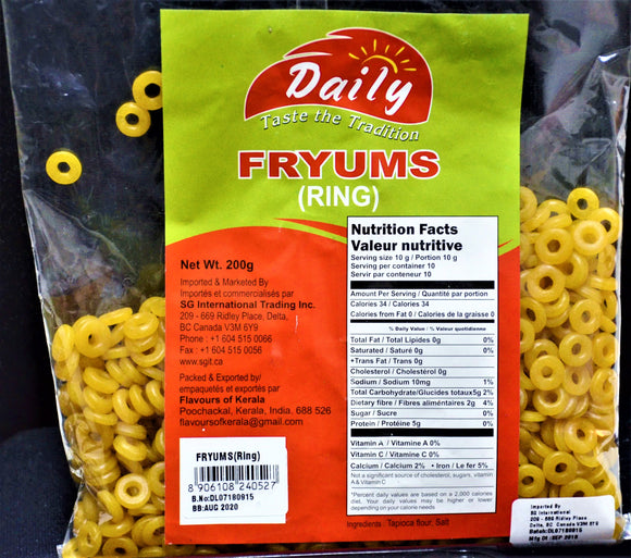 Fryums(Rings) <br>200g - grocerybasket.ca
