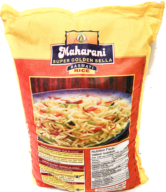 Basmati Rice Sella (Maharani) 10lb - grocerybasket.ca