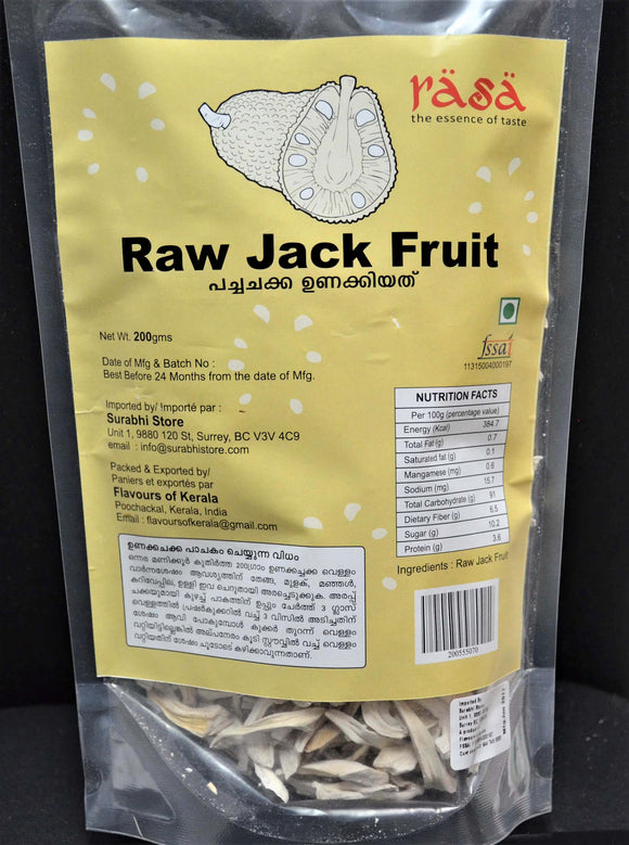 Raw Jack Fruit Chakka Unakki 200g - grocerybasket.ca