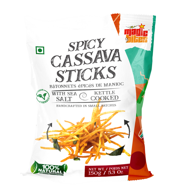 Magic Bites Spicy cassava sticks 150g - grocerybasket.ca